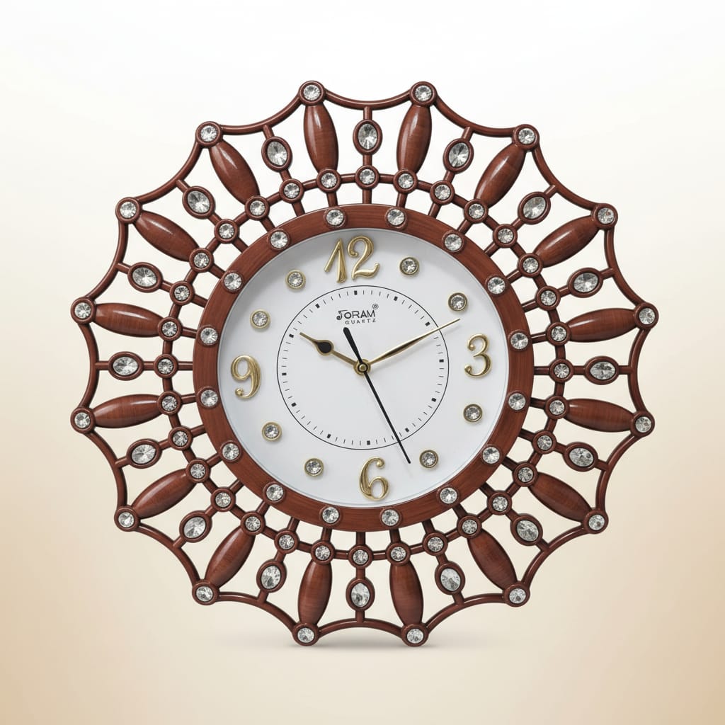 CLASSIC BROWN WALL CLOCK