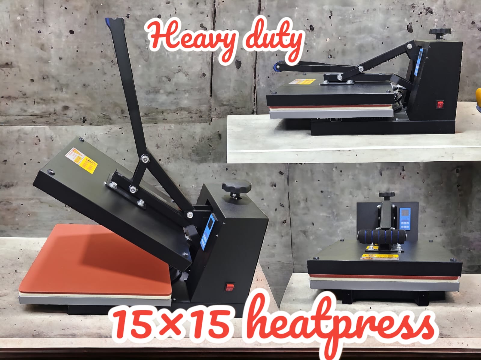 15x15 HEAT PRESS MACHINE