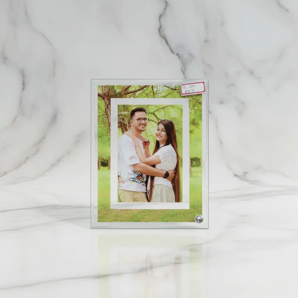 BL-04 SUBLIMATION GLASS PHOTO FRAME
