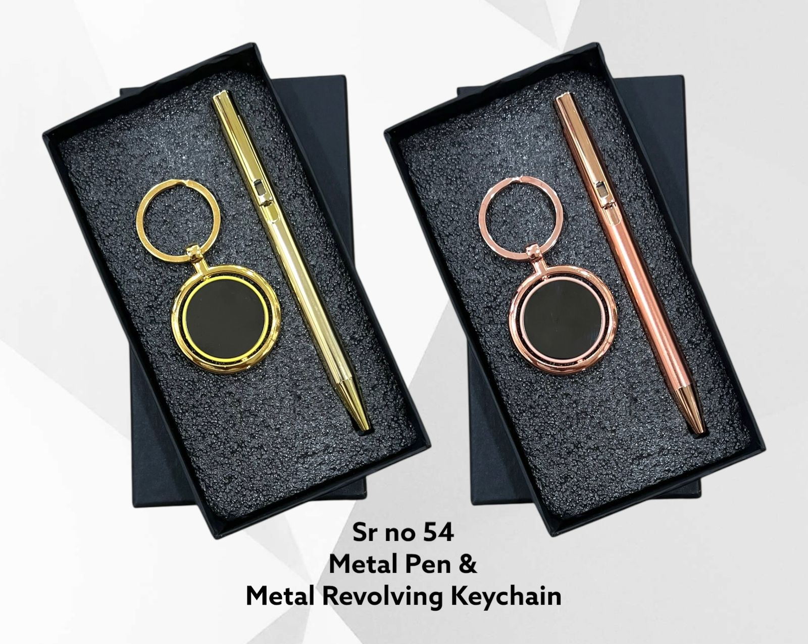 SR NO 54 METEL PEN METEL RVOLING KEYCHAIN